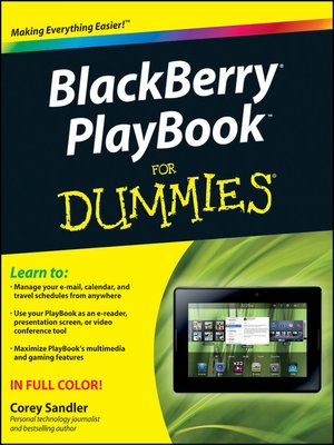 cover image of BlackBerry PlayBook For Dummies